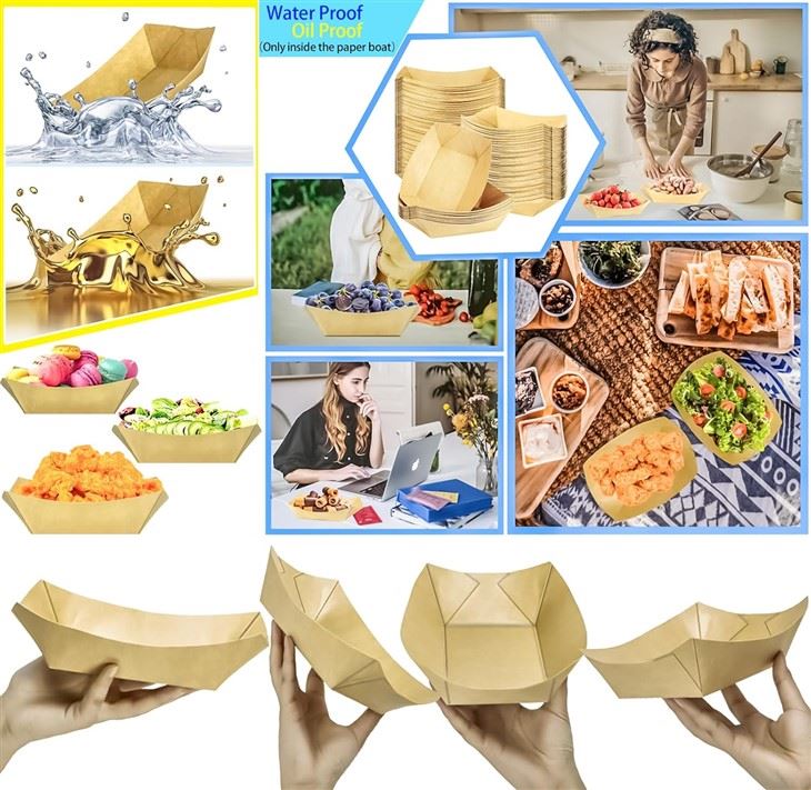Customized Paper Boat Tray factory